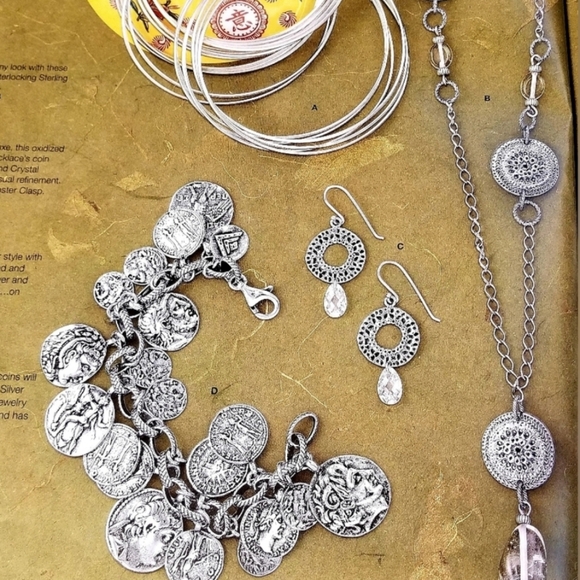 Silpada Sterling Silver Coin Bracelet - Picture 12 of 13